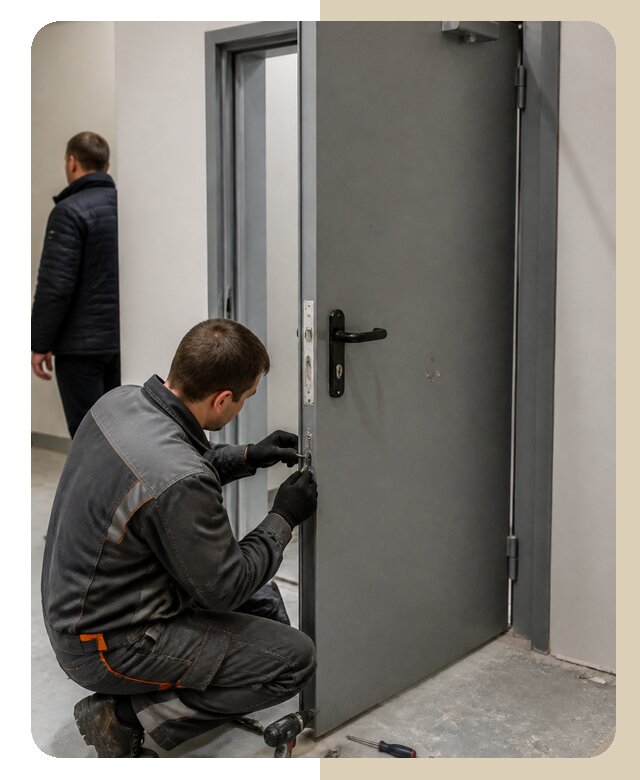 Ремонт противопожарной двери в Чебаркуле по цене 6979 р. | ДвериЛегко-Чбр