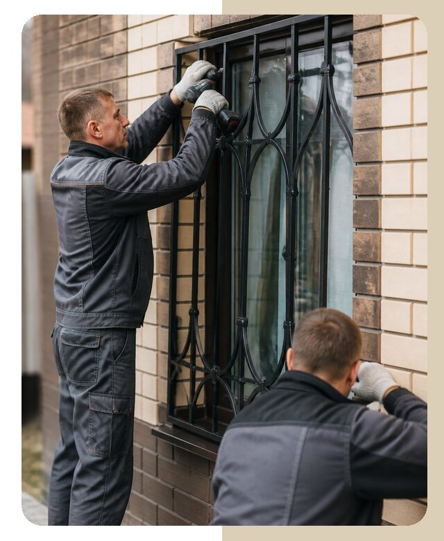 Установка решеток в дом в Чебаркуле по цене от 3758 р. | ДвериЛегко-Чбр